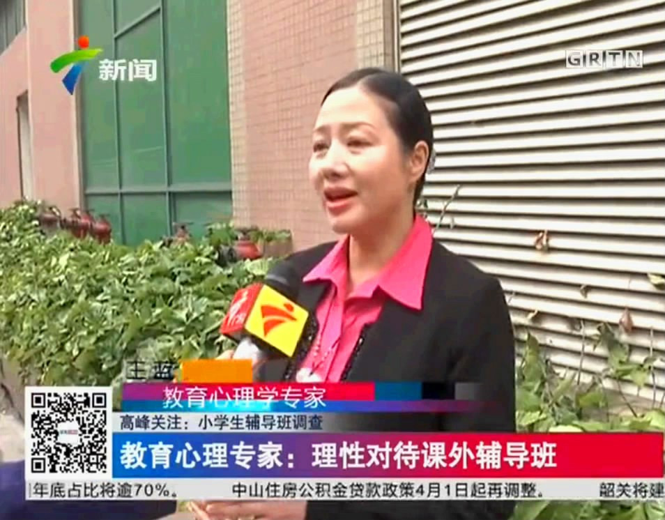 王蓝老师接受记者采访：过早补习对小学生的心理影响